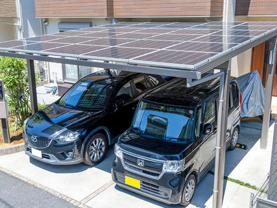 住宅向けソーラーカーポートの販売施工